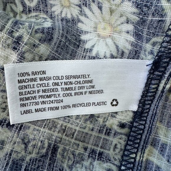 Agua Bendita Target Sundress 2XL Blue Botanical Floral - Picture 9 of 12